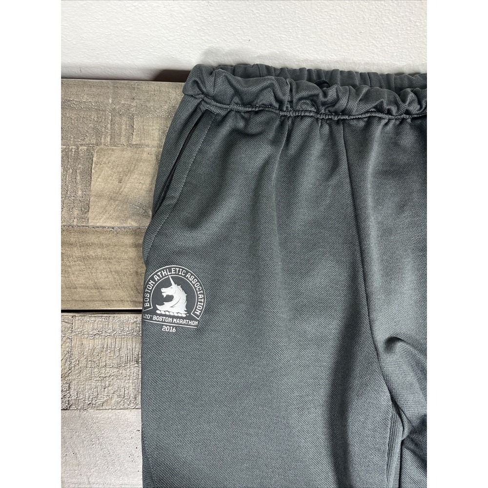 2016 Adidas Boston Marathon Track‎ Pants Running Size Medium Black - Picture 2 of 9